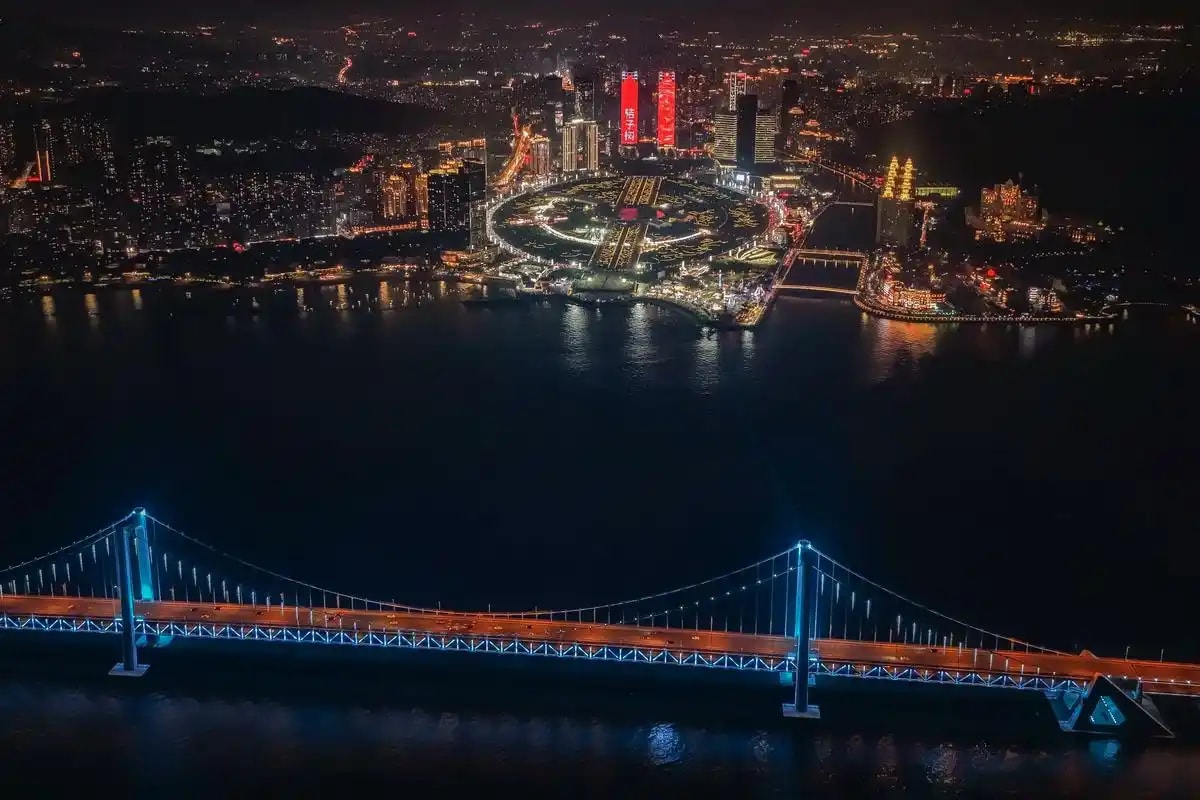 夜景灯光航拍