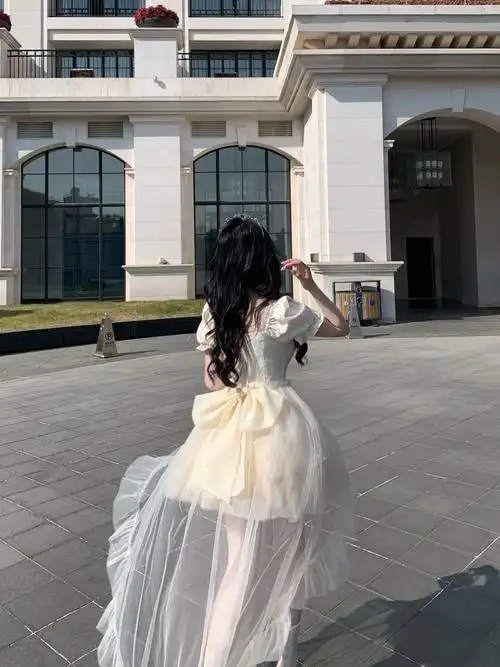 可拆拖尾裙