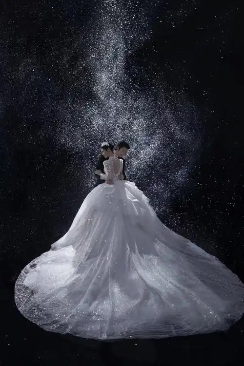 星空亮片婚纱